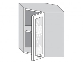 1.60.3у Шкаф настенный (h=720) угловой на 600мм со стекл. дверцей в Новом Уренгое - novyj-urengoj.магазин96.com | фото