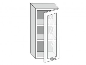 19.40.3 Шкаф настенный (h=913) на 400мм с 1-ой стекл. дверцей в Новом Уренгое - novyj-urengoj.магазин96.com | фото