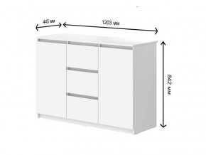 Комод с 3-мя ящиками и дверками СГ Модерн в Новом Уренгое - novyj-urengoj.магазин96.com | фото