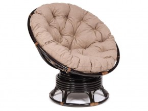 Кресло-качалка Papasan w 23/01 B с подушкой Antique brown, экошерсть Коричневый в Новом Уренгое - novyj-urengoj.магазин96.com | фото