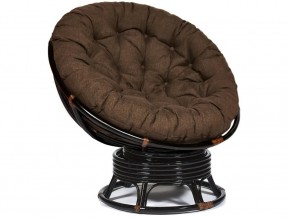 Кресло-качалка Papasan w 23/01 B с подушкой Antique brown, ткань Коричневый в Новом Уренгое - novyj-urengoj.магазин96.com | фото