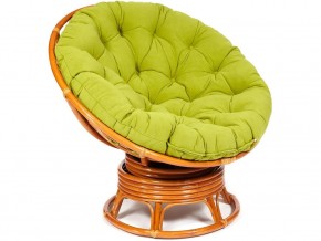 Кресло-качалка Papasan w 23/01 B с подушкой Cognac, флок Олива в Новом Уренгое - novyj-urengoj.магазин96.com | фото