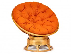 Кресло-качалка Papasan w 23/01 B с подушкой Honey, ткань Оранжевый в Новом Уренгое - novyj-urengoj.магазин96.com | фото