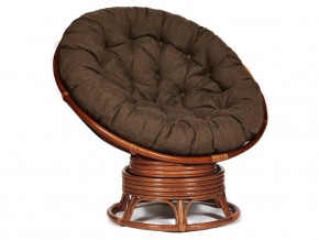 Кресло-качалка Papasan w 23/01 B с подушкой Pecan, ткань Коричневый в Новом Уренгое - novyj-urengoj.магазин96.com | фото