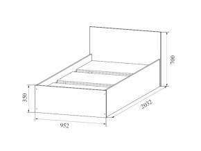 Кровать одинарная (Без матраца 0,9*2,0) в Новом Уренгое - novyj-urengoj.магазин96.com | фото