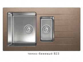 Мойка комбинированная Tolero twist TTS-890 Темно-бежевый 823 в Новом Уренгое - novyj-urengoj.магазин96.com | фото